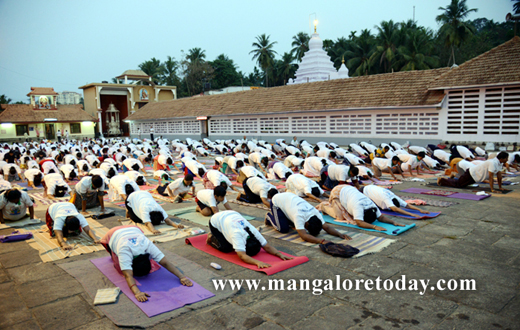 Surya Namaskar at kadri temple